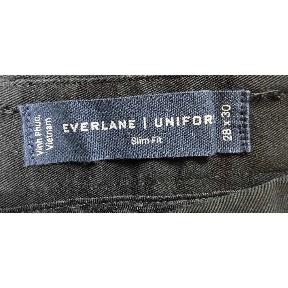 Everlane The Performance Chino | Uniform Black Size 28x30 NWT